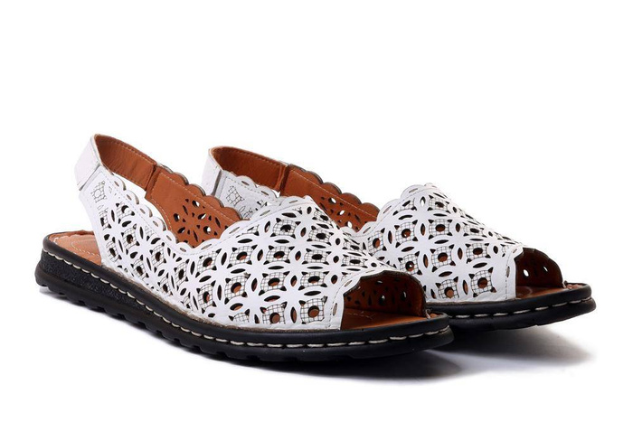 ARTIKER RELAKS 52C0433 white, sandały damskie