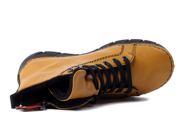 RIEKER 55024-68 yellow, trzewiki damskie