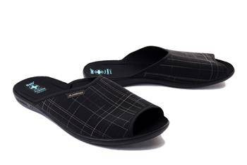 ADANEX LEK1 LEO 25954 czarny, kapcie męskie