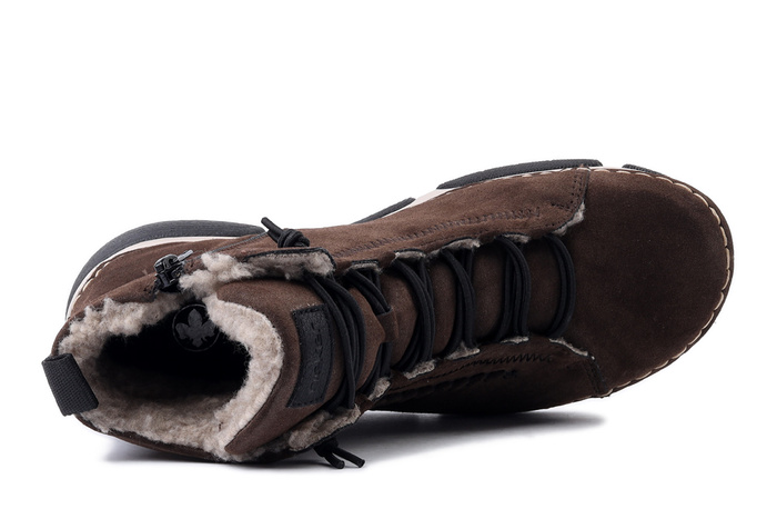 RIEKER 45912-25 brown, trzewiki damskie