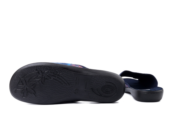 ADANEX 30236 DIK1DD granatowy, kapcie damskie