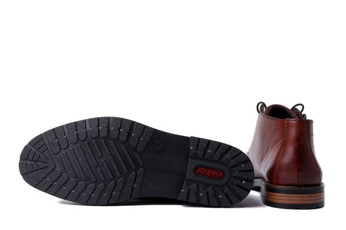 RIEKER 14609-24 brown, trzewiki męskie