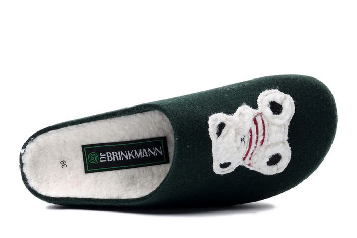 DR. BRINKMANN 320708-07 grun, kapcie damskie
