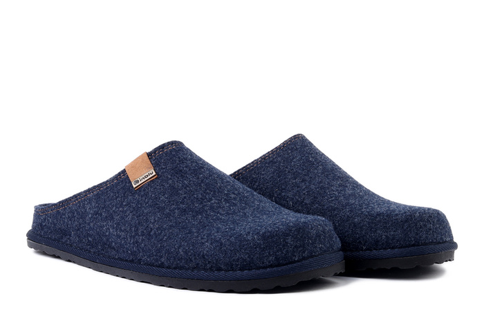 INBLU SI-25 041 szaro-niebieski, kapcie męskie