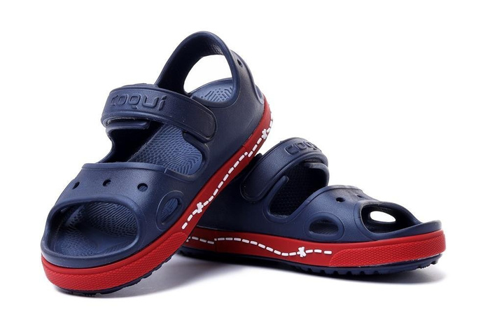 COQUI 8861 YOGI navy/red, sandały dziecięce, rozmiary: 20,5-26,5