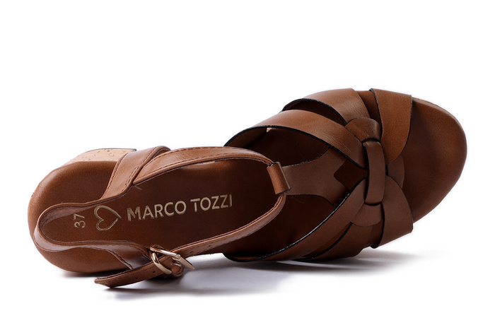 MARCO TOZZI 2-28394-42 305 cognac, sandały damskie