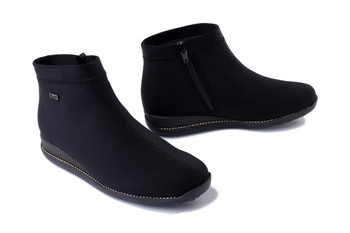 RIEKER 98251-00 TEX black, botki damskie