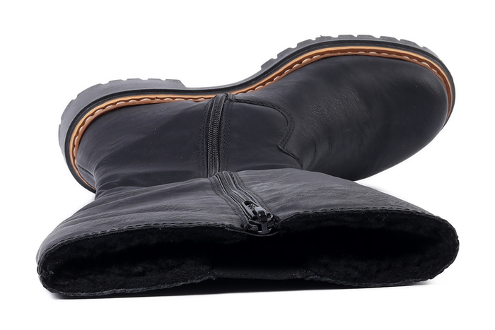 RIEKER 72694-00 black, kozaki damskie