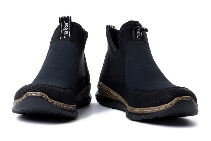 RIEKER N3275-00 black, półbuty damskie