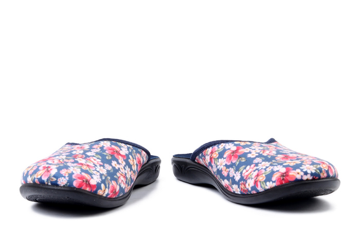 ADANEX 30180 SAL17VD granatowy, kapcie damskie