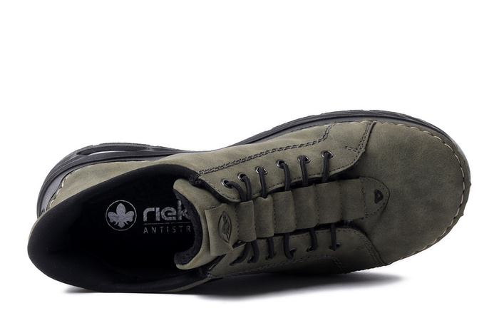 RIEKER 44550-54 green, półbuty damskie