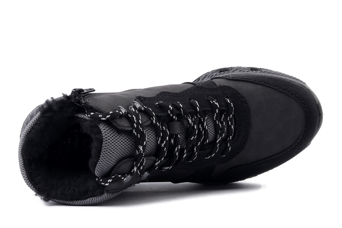 RIEKER TEX M6023-45 grey, trzewiki damskie