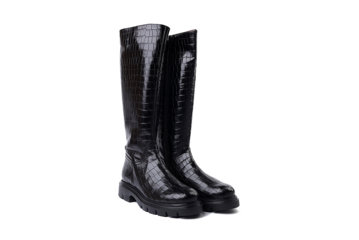 WONDERS A-4304 negro, kozaki damskie
