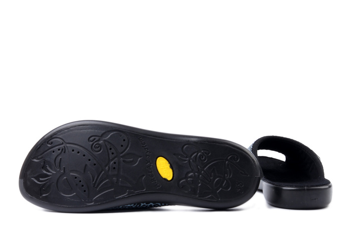 BEFADO 255D 004 niebieski, kapcie damskie