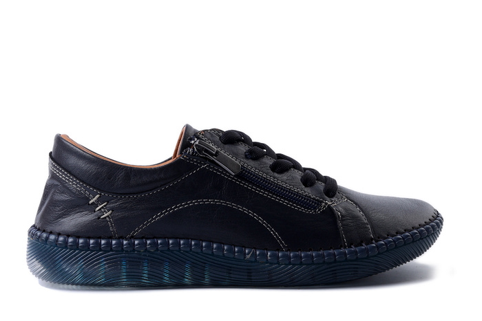 MANITU 850118-05 navy, półbuty damskie