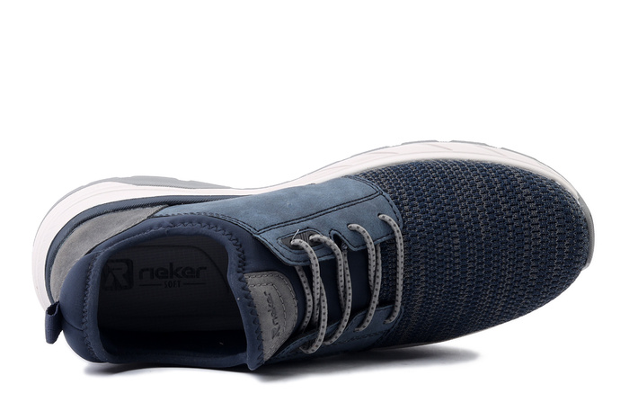 RIEKER 06150-14 blue, półbuty męskie