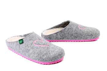 DR. BRINKMANN 320270-91 hellgrau, kapcie damskie