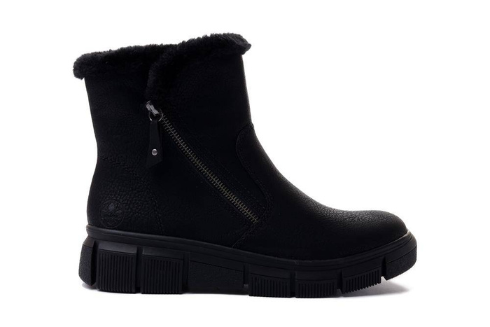 RIEKER X3461-00 black, botki damskie