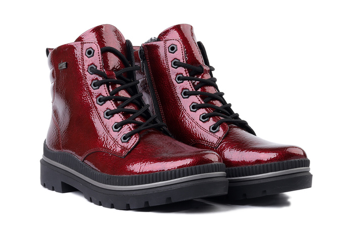 RIEKER REMONTE D0C82-33 red, trzewiki damskie