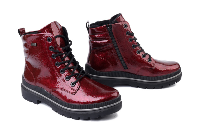 RIEKER REMONTE D0C82-33 red, trzewiki damskie