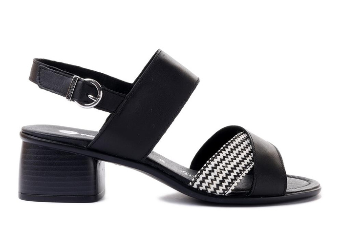 RIEKER REMONTE R8767-00 black combination, sandały damskie