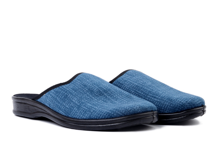 BEFADO 089M 429 granat, kapcie męskie