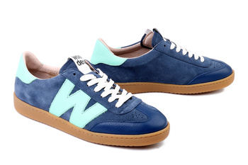 WONDERS AP-2001 baltic mint, półbuty damskie