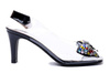BRENDA ZARO T3610 black, sandały damskie