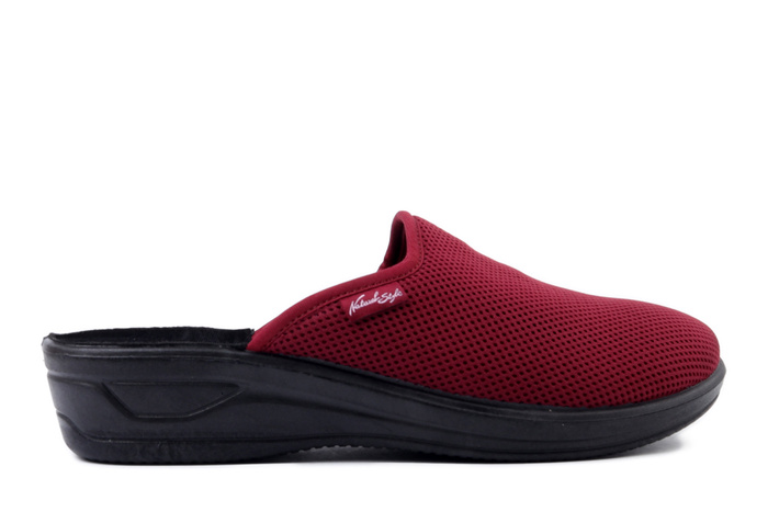 METEOR 709 Marianna bordowy, kapcie damskie