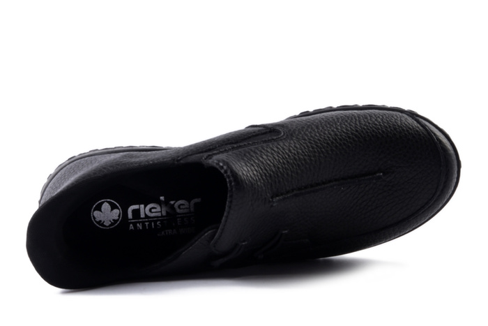 RIEKER 59559-00 black, półbuty damskie