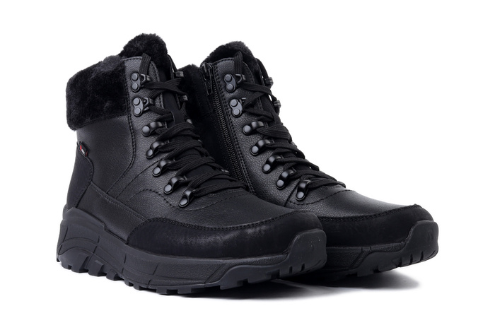 RIEKER TEX W0063-02 black, trzewiki damskie