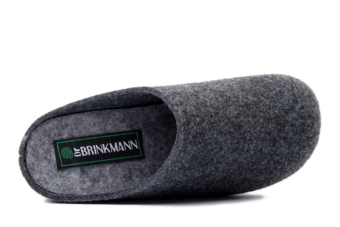 DR. BRINKMANN 320041-09 dunkelgrau, kapcie damskie