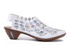 RIEKER 46778-80 white combination, sandały damskie
