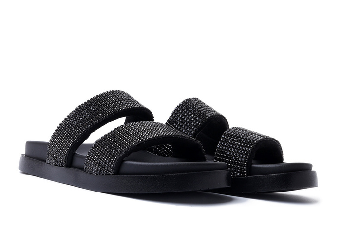 RIEKER Revolution W1451-00 black, klapki damskie