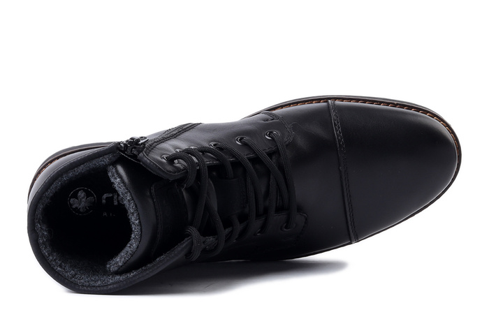 RIEKER TEX F4546-00 black, trzewiki męskie