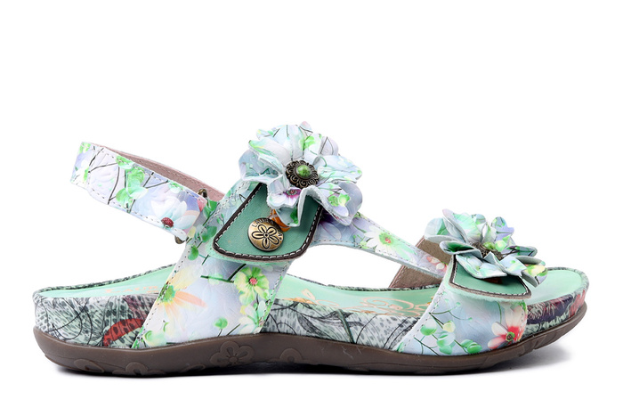 LAURA VITA 0007955 Liloo 06 menthe, sandały damskie