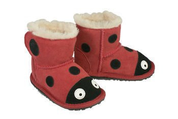 EMU AUSTRALIA B10317 LC Ladybird red, kozaczki botki dziecięce, rozmiary 20-23