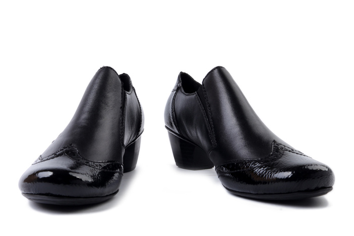 RIEKER 41757-00 black, półbuty damskie