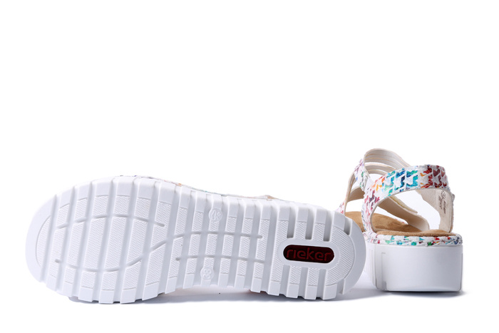 RIEKER V1364-90 multi, sandały damskie