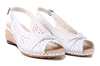 RIEKER 66176-81 white, sandały damskie