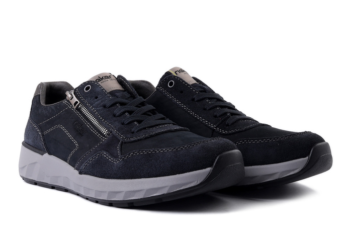 RIEKER 11500-14 blue, półbuty męskie