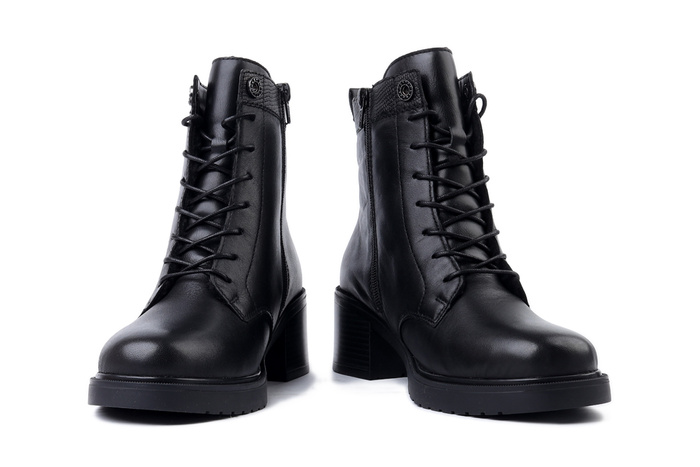 RIEKER Y5201-00 black, trzewiki damskie