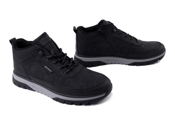 RIEKER TEX B9300-00 black, półbuty męskie