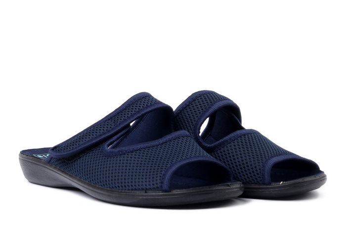 ADANEX 30261 DIK7VD granatowy, kapcie damskie