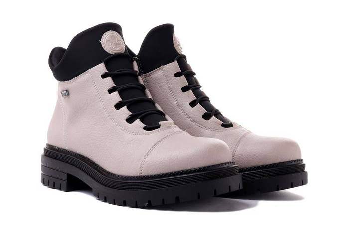RIEKER TEX Y3163-60 beige, trzewiki damskie