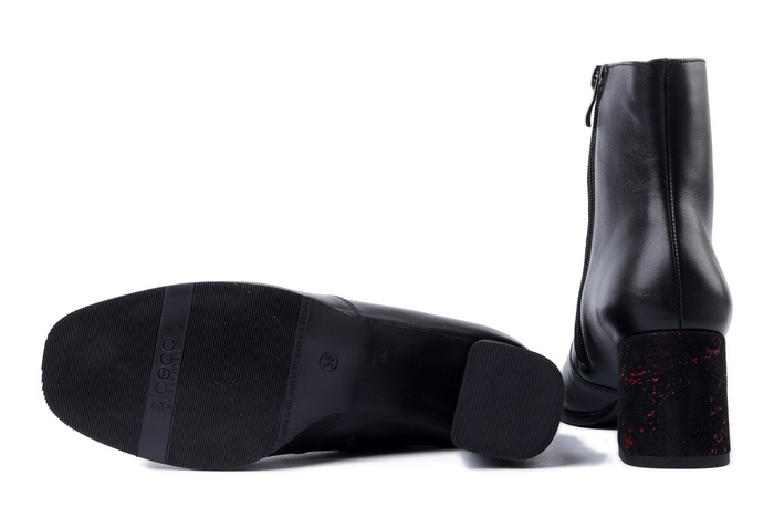 BIOECO BY ARKA 7951 0308+2920 czarny, botki damskie