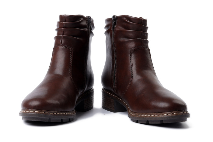 RIEKER 77281-25 brown, botki damskie