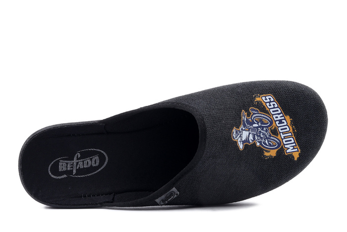 BEFADO 548M 041 czarny, kapcie męskie