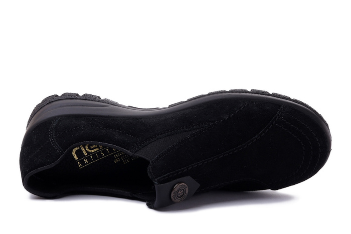 RIEKER L7171-00 black, półbuty/mokasyny damskie