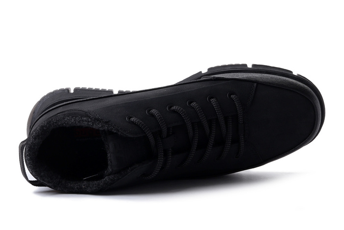 BUGATTI 341-AC238-5000 1000 black, półbuty zimowe męskie